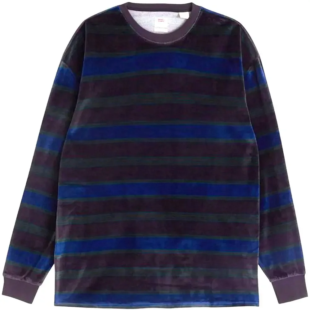 Levi’s Stay Loose Velour Striped Long Sleeve Tee Men’s Grunge‎ - Size XL